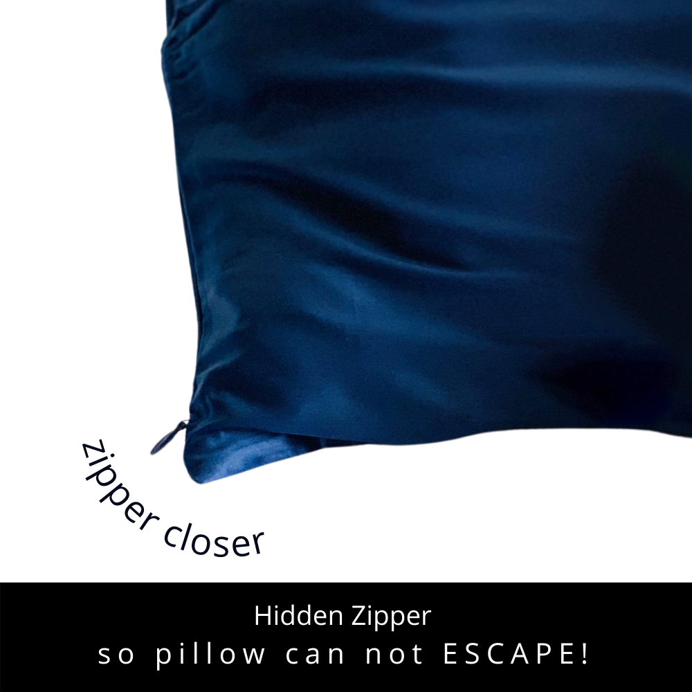 22 Momme Mulberry Silk Pillowcase - Navy