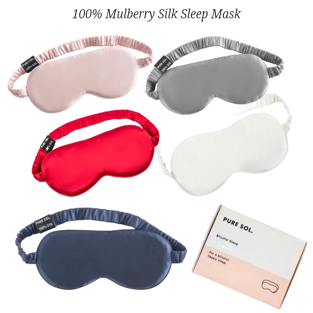 Mulberry Silk Sleep Mask - Black